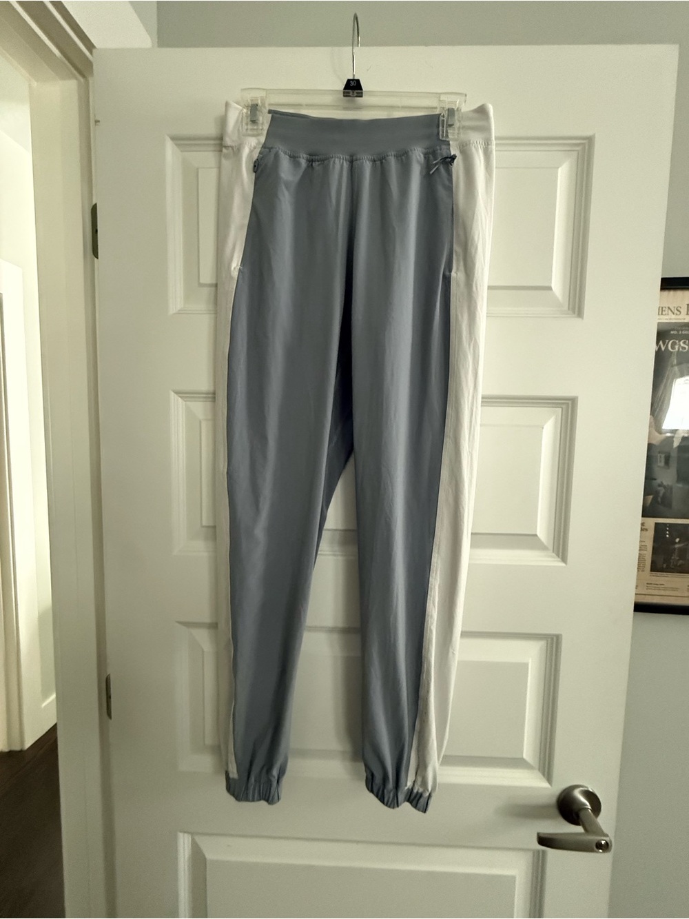 lululemon athletica light gray joggers with gray inner waistband